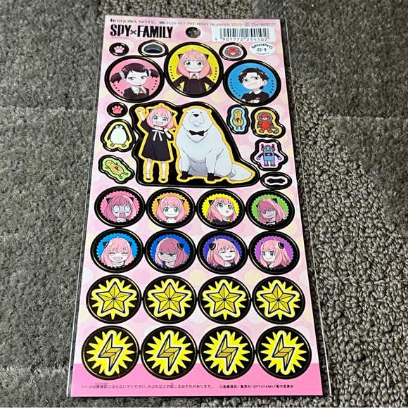Spy x Family Sticker Sheet Japan Exclusive Officially Licensed Anime Kawaii Anya - Picture 1 of 7